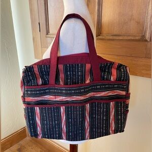 Boho southwestern cotton medium travel bag
